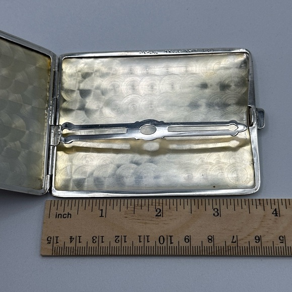 Antique 1920'S Serling & 14 K Gold Cigarette Case #626 - Picture 6 of 10